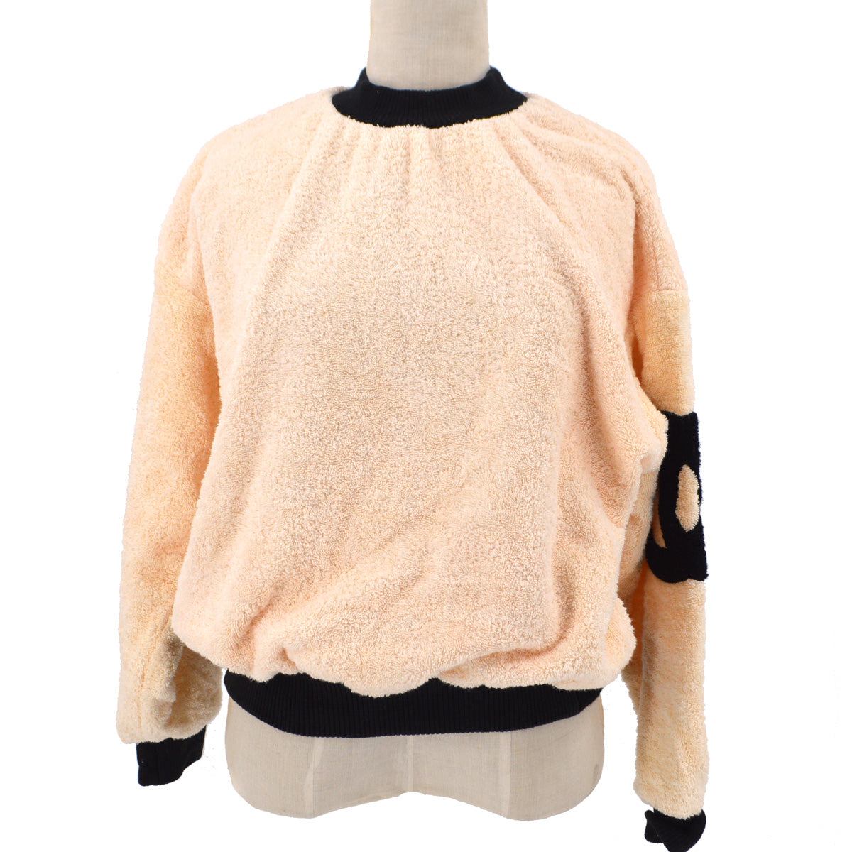 Luxury Chanel CC crew-neck fleece sweatshirt