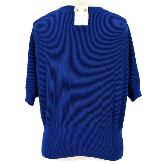Luxury Chanel CC rib-knit top #40