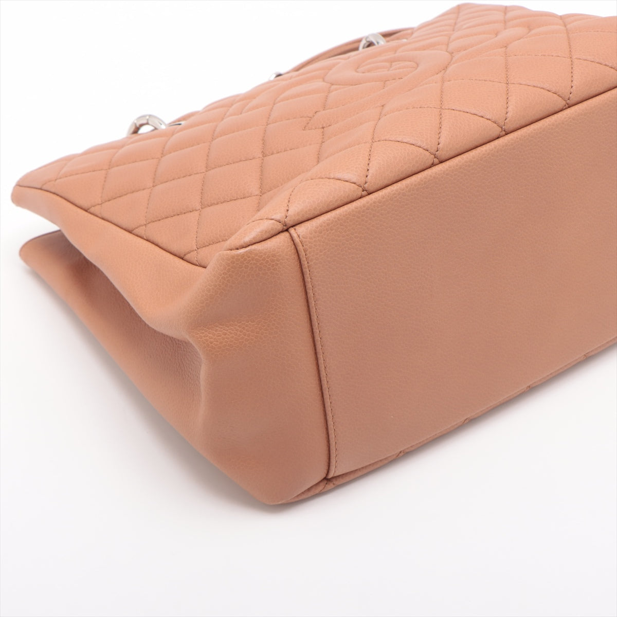 Chanel GST Caviar S Chantrotot Bag Beige Silver  14th
