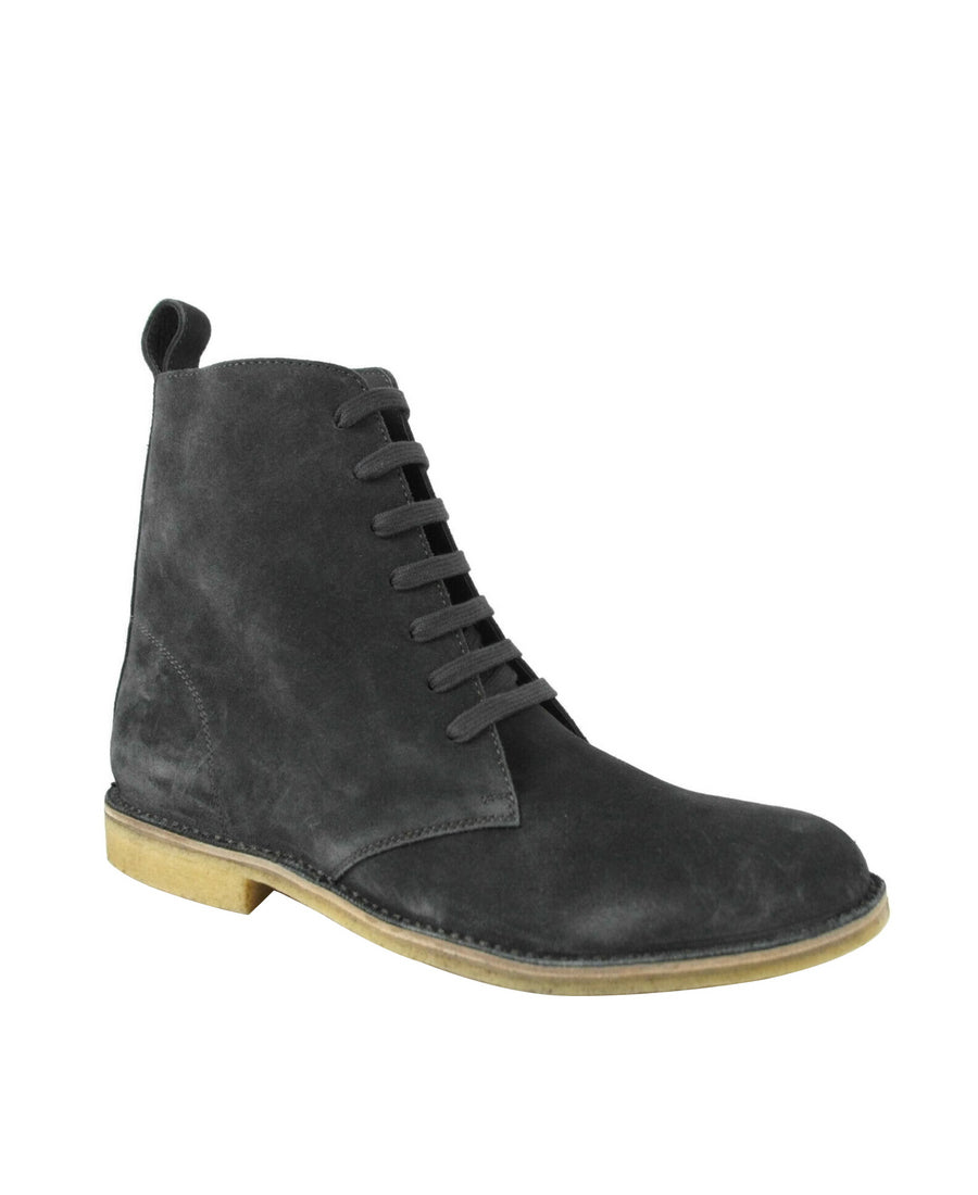 Luxury Bottega Veneta Men's Suede Side Zipper Lace Up Boot