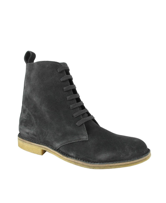 Luxury Bottega Veneta Men's Suede Side Zipper Lace Up Boot