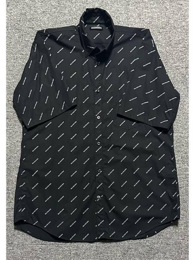 Luxury Balenciaga Multi logo short sleeve shirt 105