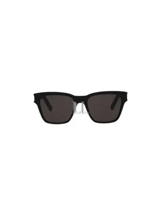 Luxury Saint Laurent Round Frame Sunglasses Black