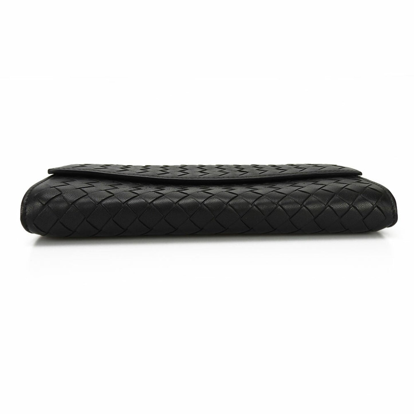 Luxury Bottega Veneta Intrecciato  Leather Long Wallet (Bi-Fold) ()