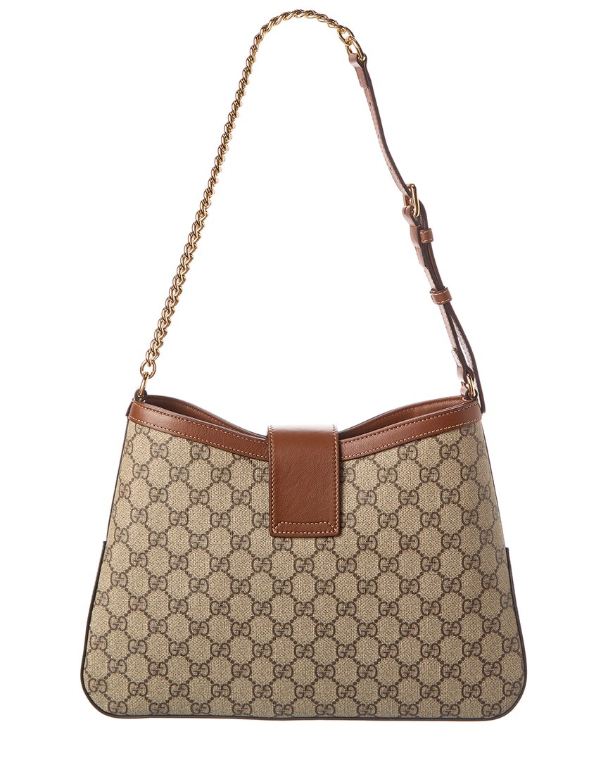 Luxury Gucci Trending 2025 Padlock Medium GG Supreme Canvas & Leather Shoulder Bag
