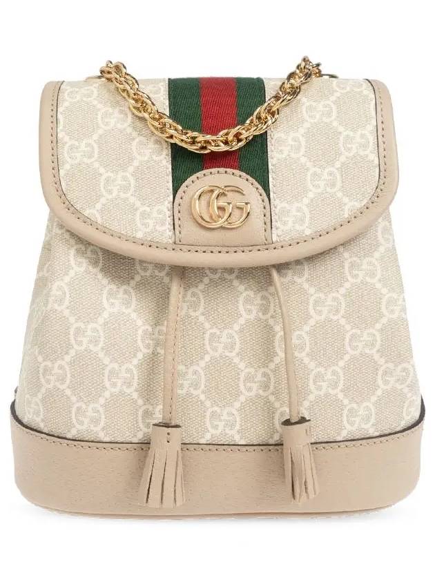 Luxury Gucci Trending 2025 GG Supreme Ophidia Mini Backpack Beige White