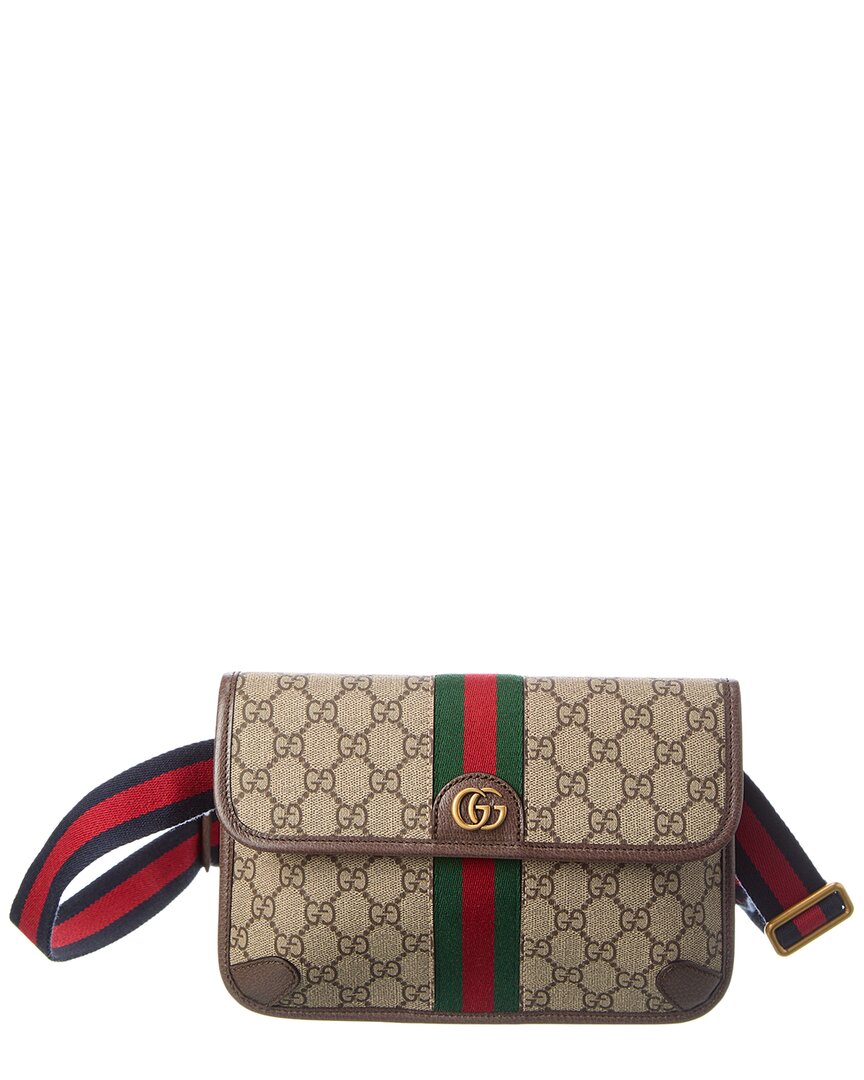 Luxury Gucci Trending 2025 Ophidia Small GG Supreme Canvas Belt Bag
