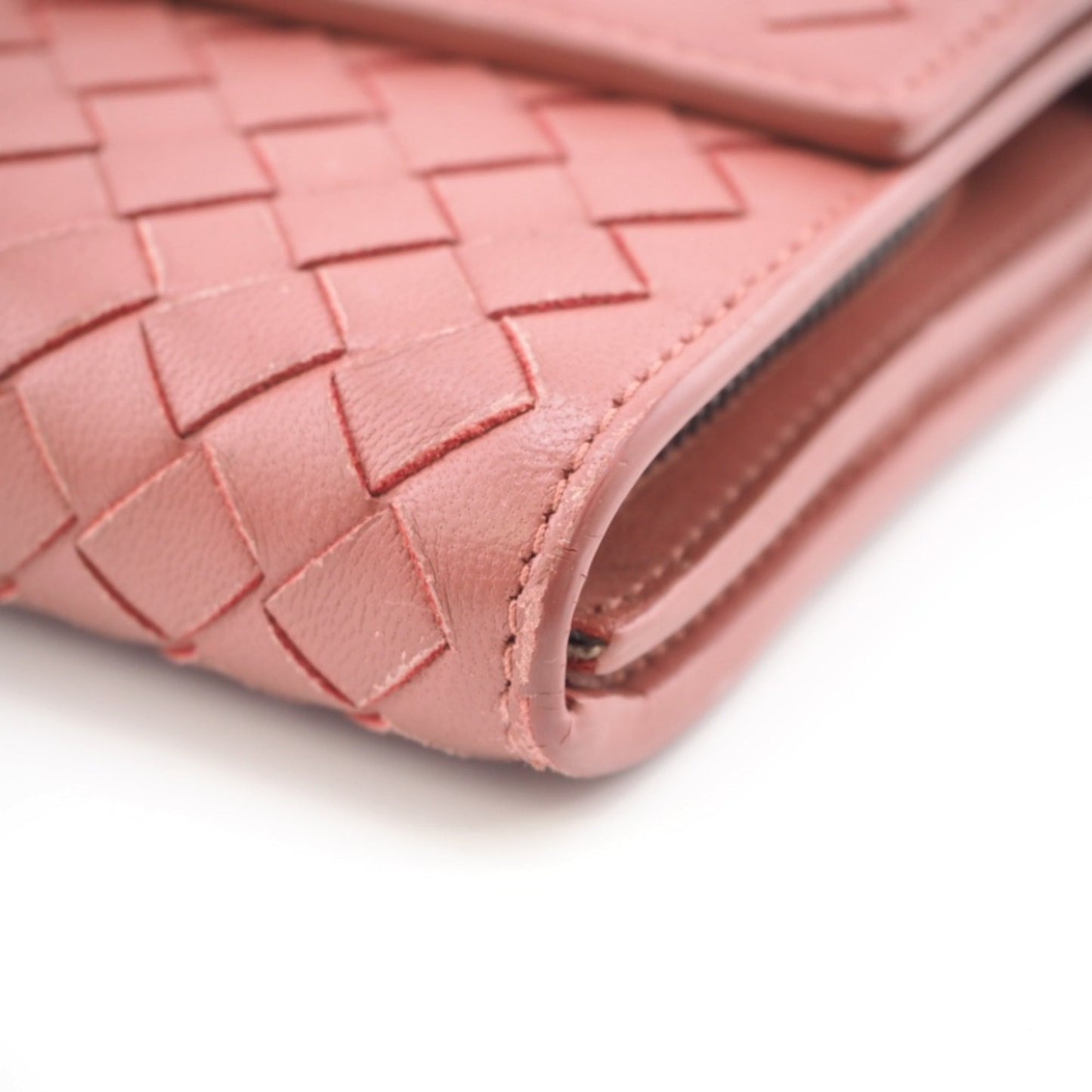 Luxury Bottega Veneta  Leather Long Wallet (Tri-Fold) ()