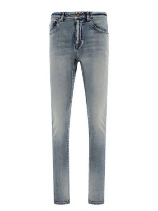 Luxury Saint Laurent Women's Denim Skinny Jeans Light Blue