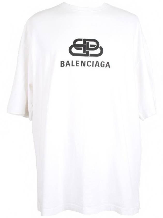 Luxury Balenciaga BB logo short sleeve M