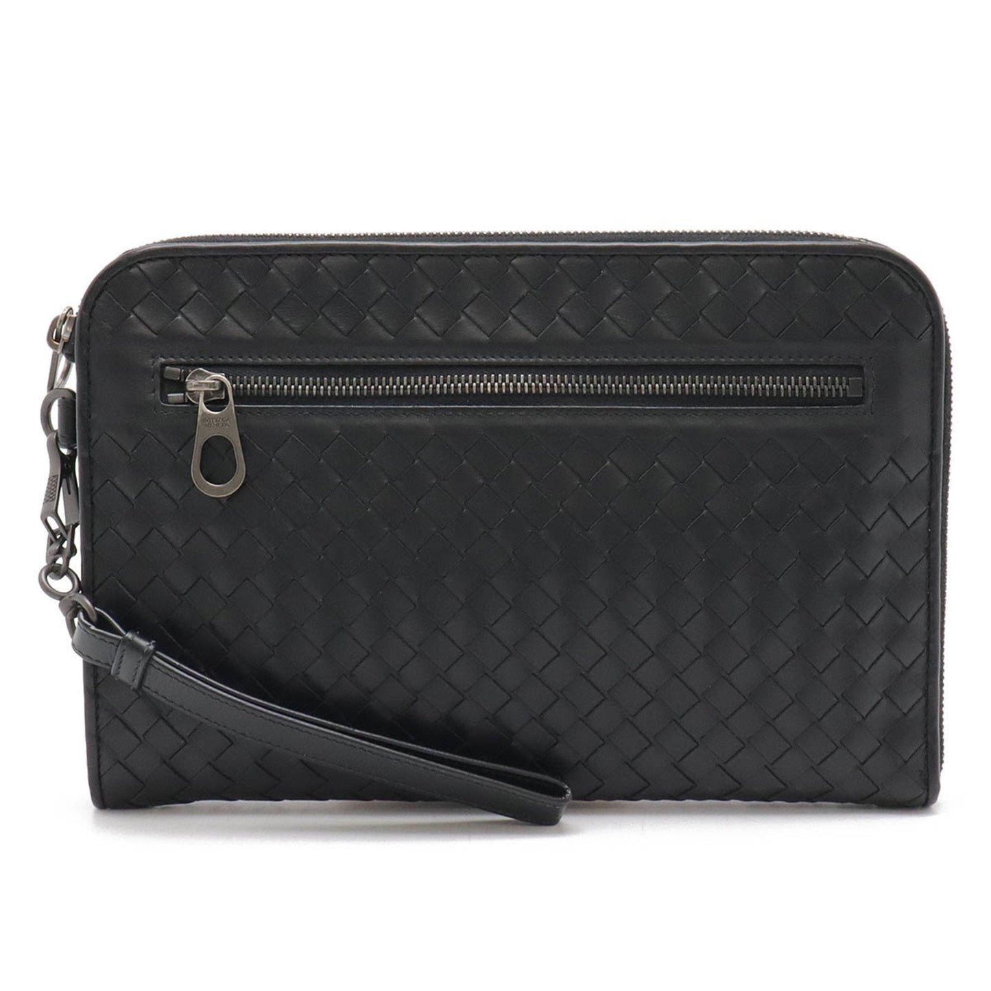 Luxury Bottega Veneta Intrecciato Leather Clutch Bag ()