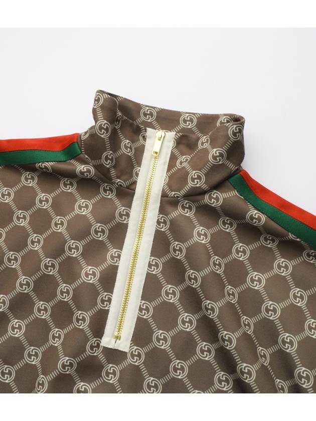 Luxury Gucci Trending 2025 Interlocking G Technical Jersey Short Dress Olive Green