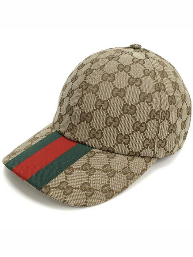 Luxury Gucci Trending 2025 Original GG Base Ball Cap Beige Ebony