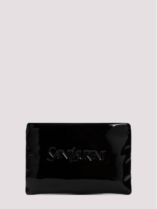 Luxury Saint Laurent Clutch Pouch 779526 FAC2Z 1000 NERO