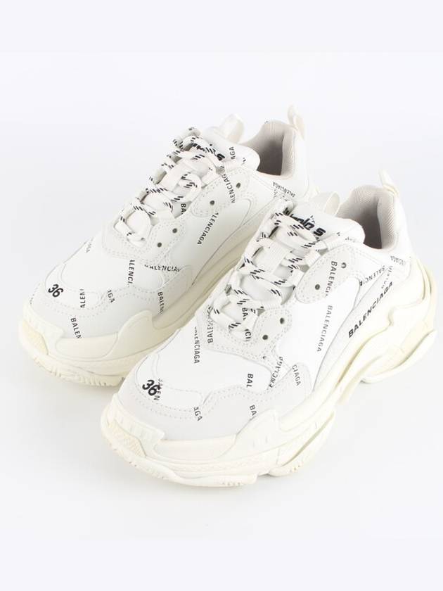 Luxury Balenciaga Triple S Multi Logo White 36 230