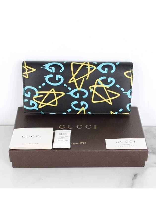 Luxury Gucci Trending 2025 GG star printed long wallet