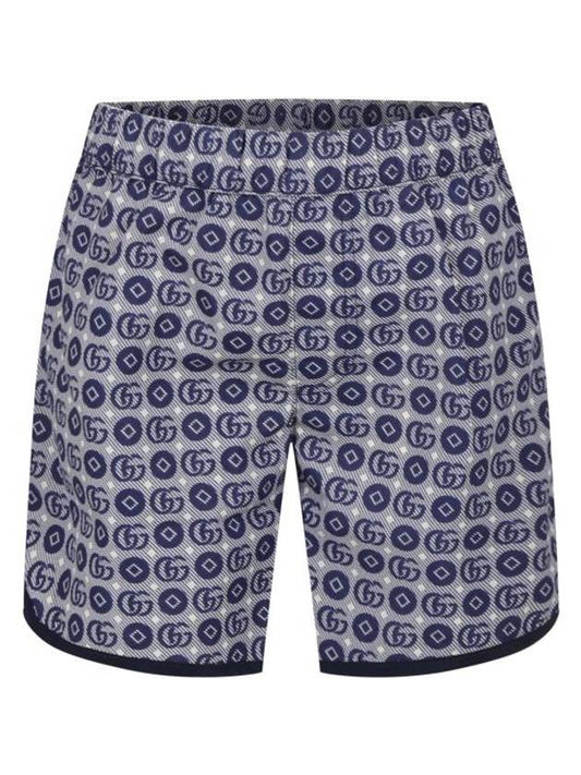 Luxury Gucci Trending 2025 Kids Double G Swim Shorts Blue