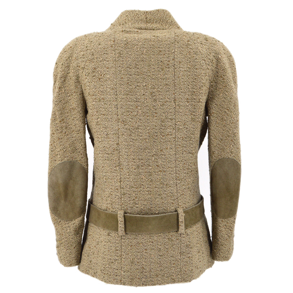 Luxury Chanel 1999 fall belted tweed jacket #36