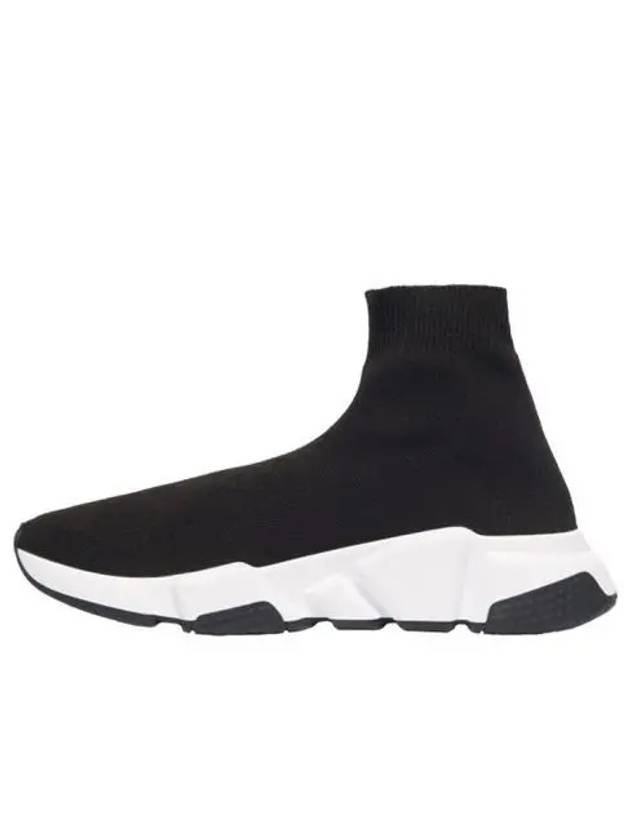 Luxury Balenciaga Logo Speed High Top Sneakers Black