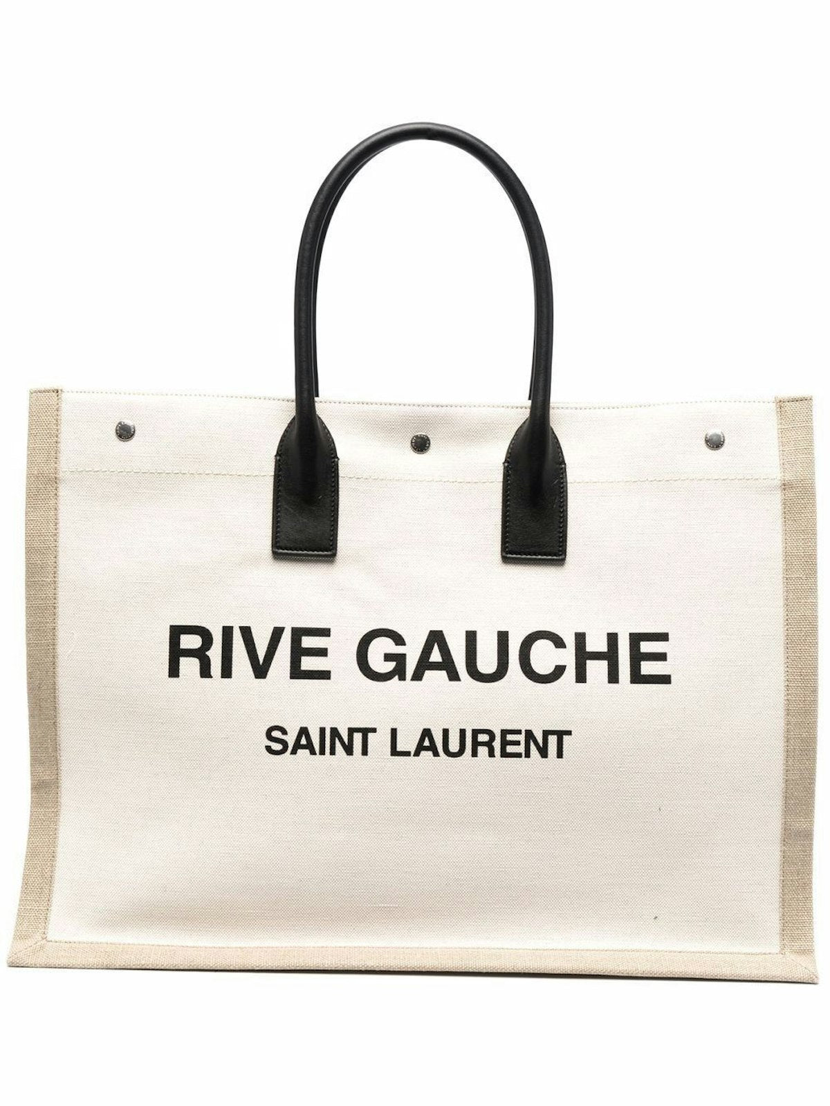 Luxury Saint Laurent Women's Rive Gauche Large Tote Bag in Beige | 509415FAAVU Color 9054