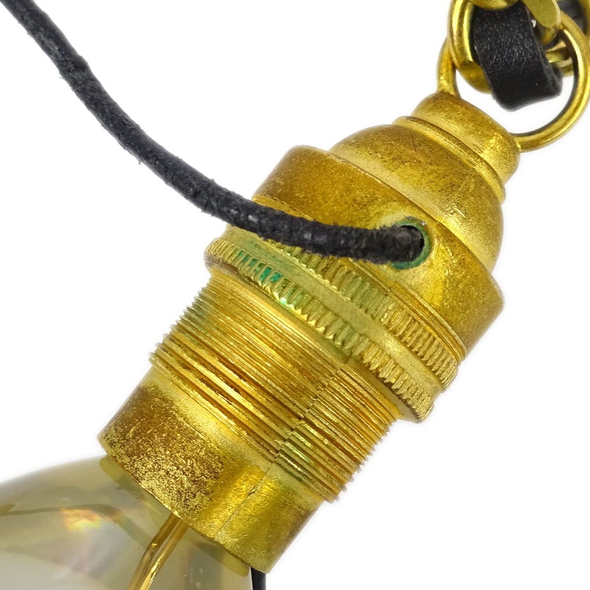 Chanel Light Bulb Gold Chain Pendant Necklace 94P