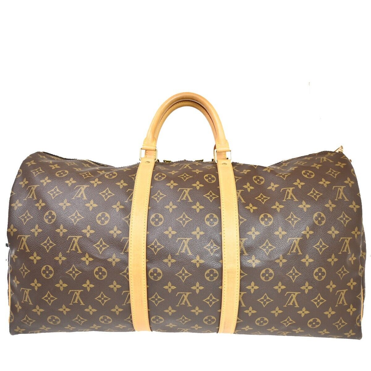 Louis Vuitton Keepall Bandouliere 55  Canvas Travel Bag ()