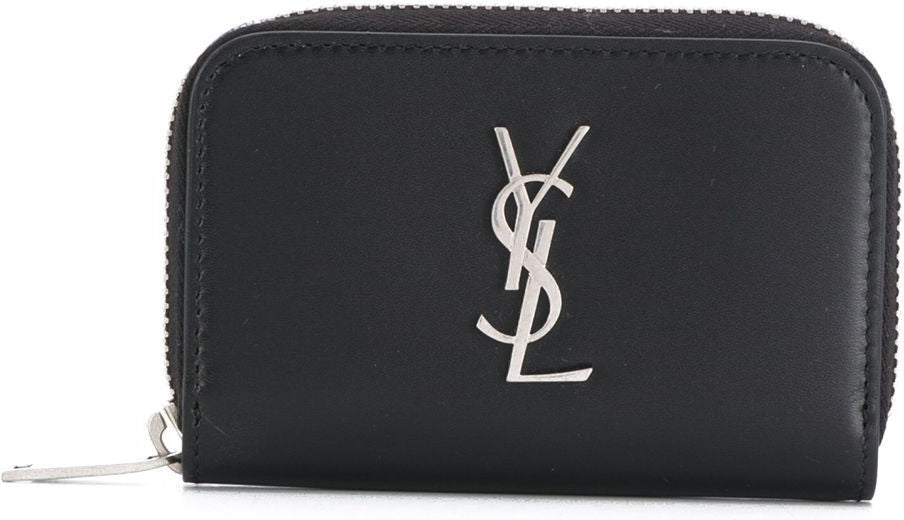 Luxury Saint Laurent Men's Zipper Around Wallet in Black | 5354110SX0E