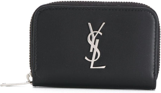 Luxury Saint Laurent Men's Zipper Around Wallet in Black | 5354110SX0E