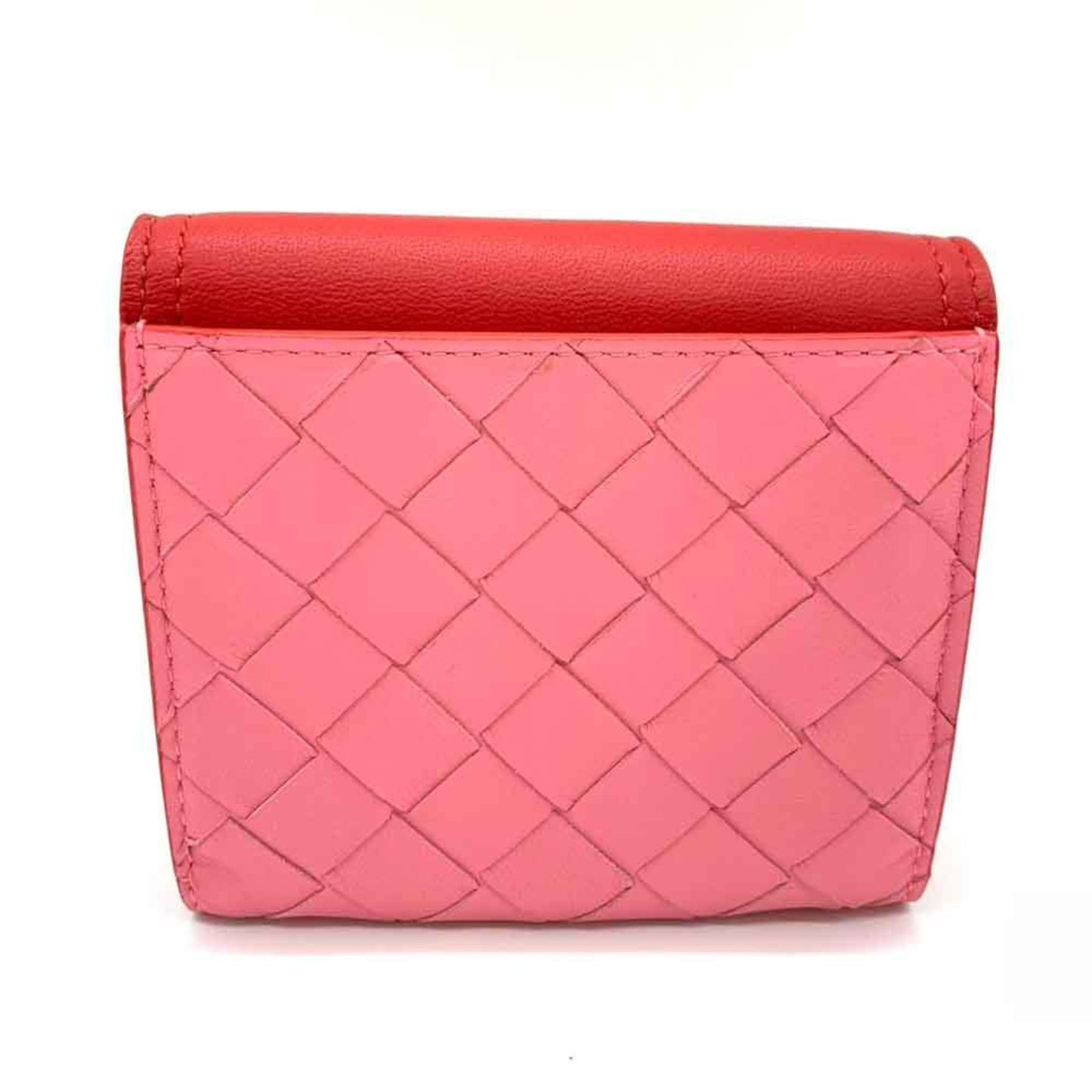 Luxury Bottega Veneta pink  Color Leather Wallet (Bi-Fold) ()