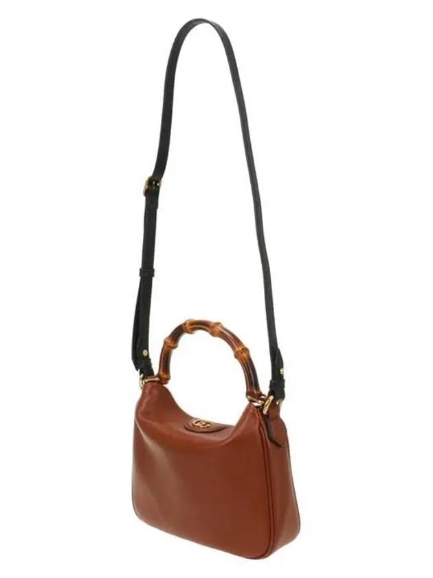 Luxury Gucci Trending 2025 Diana Small Leather Tote Shoulder Bag Brown
