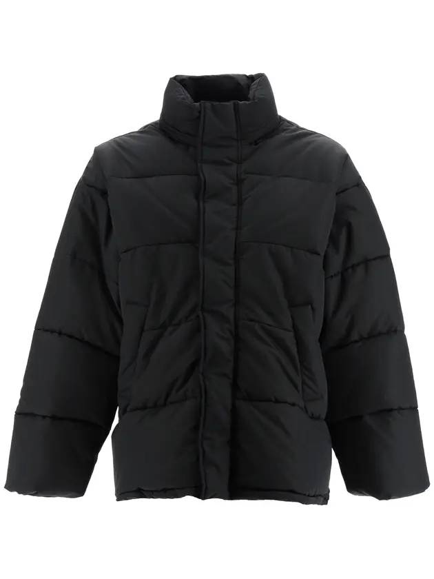 Luxury Balenciaga Logo Puffer Padding Black