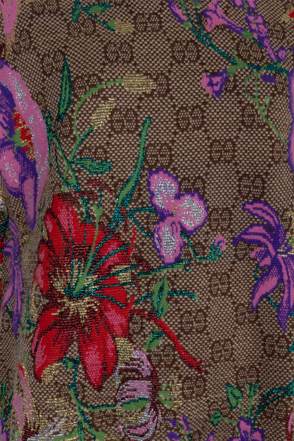 Luxury Gucci Trending 2025 Floral GG Knit Brown Multicolor