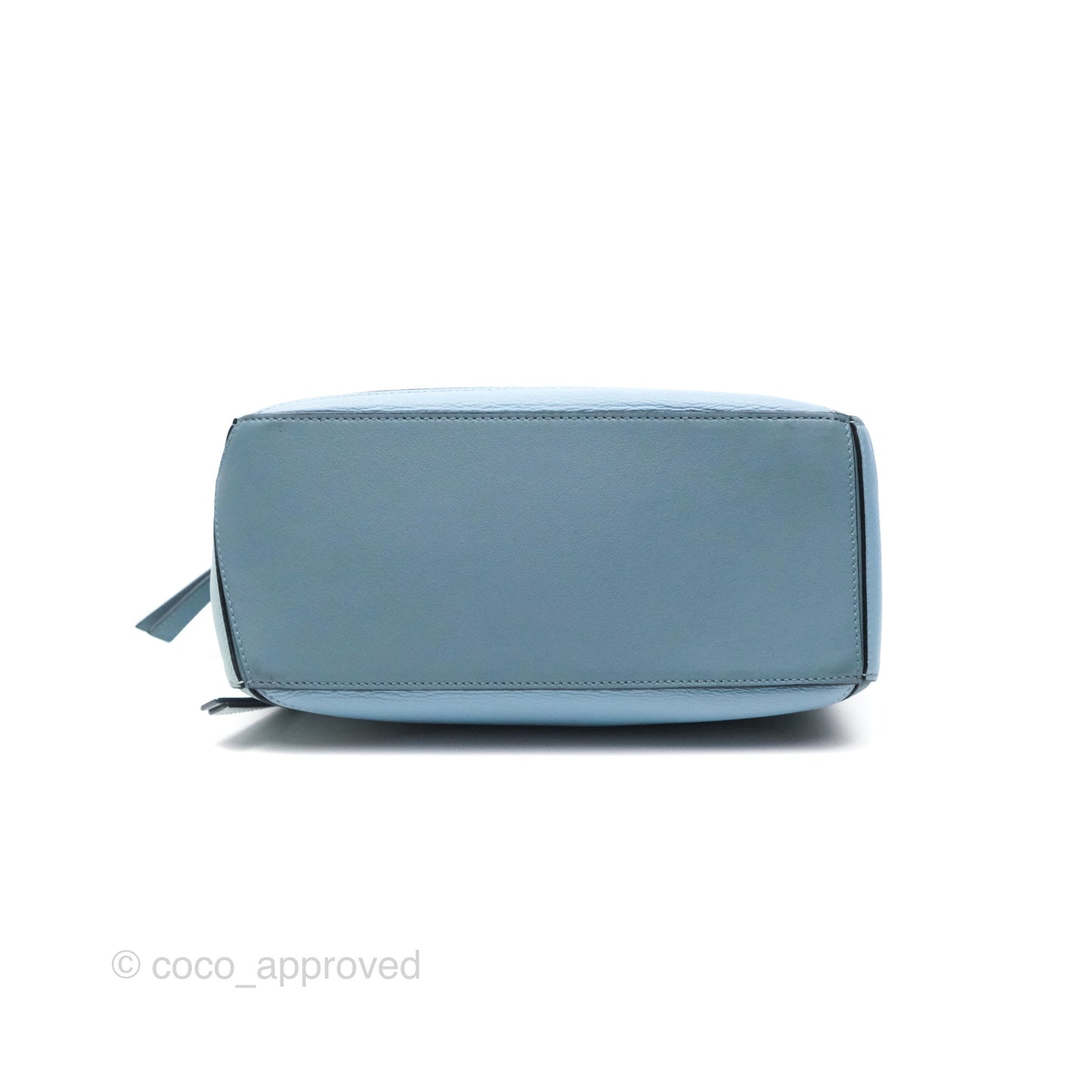 Loewe Small Puzzle Bag Blue Grained Calfskin Gold Hardware