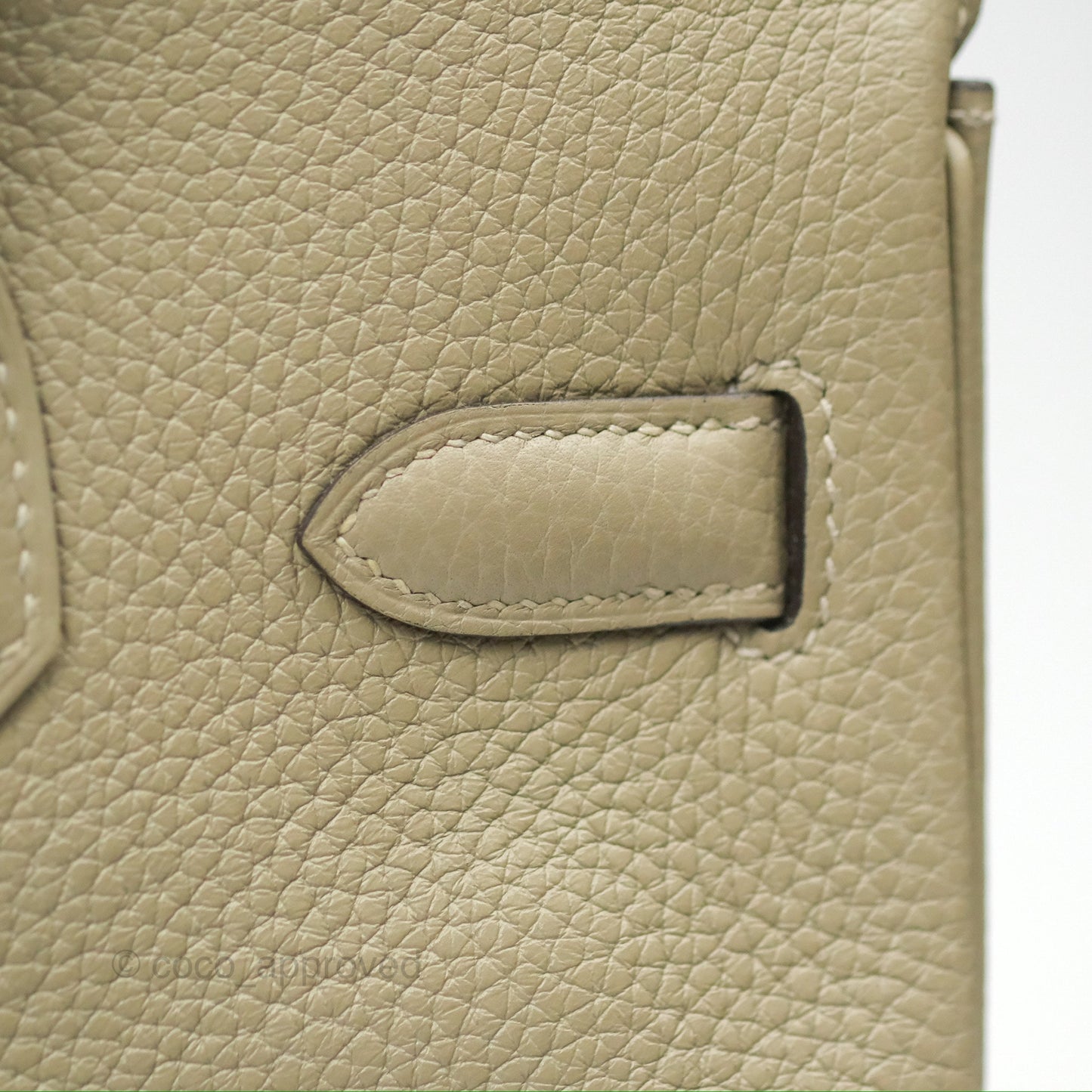 Hermès Retourne Birkin 30 Sauge Clemence Palladium Hardware