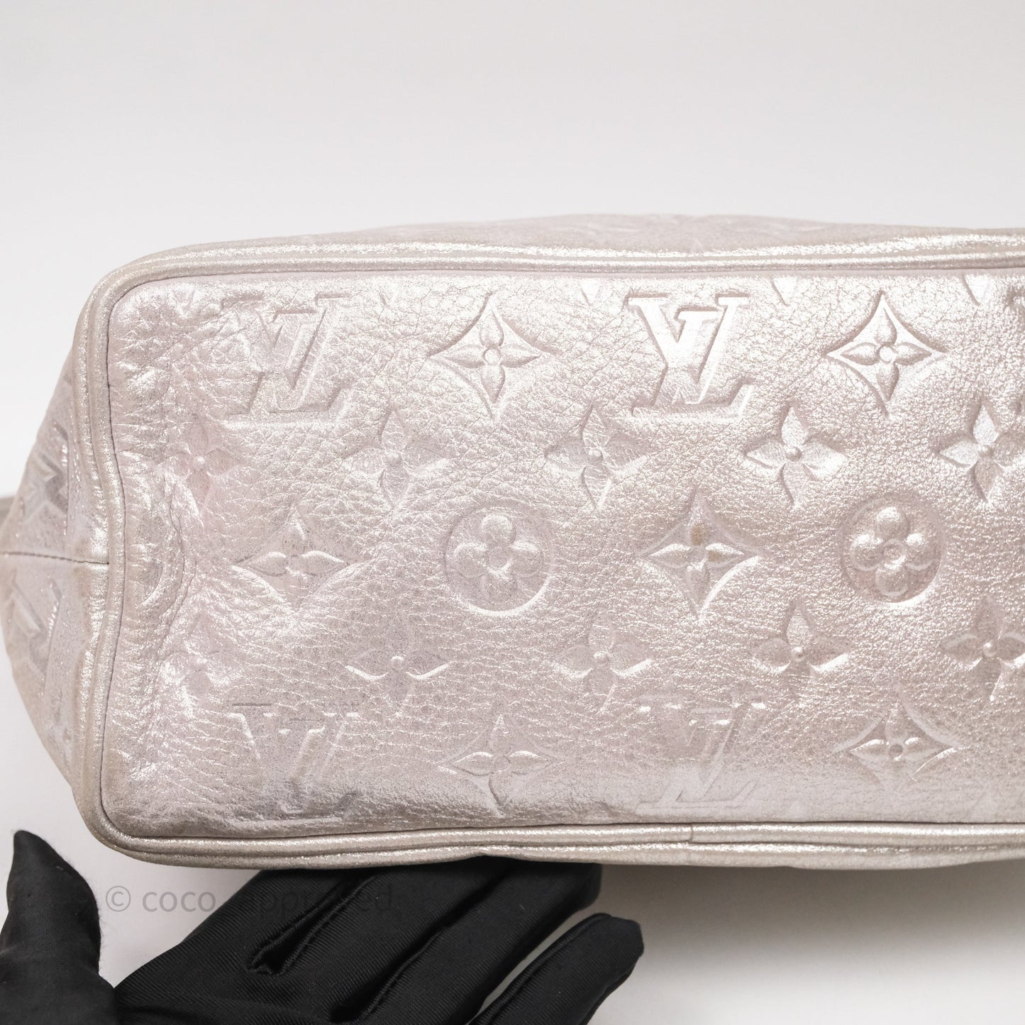 Louis Vuitton Monogram Shimmer Halo Bag Silver