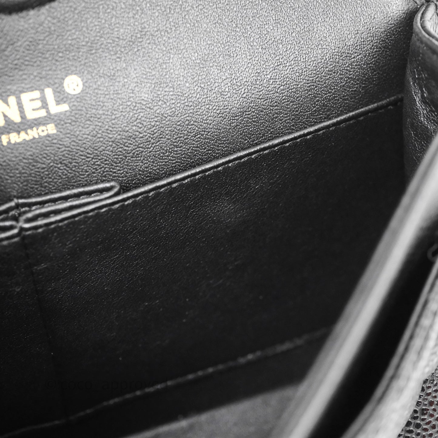 Chanel Classic Medium Flap Quilted Black Caviar Gold Hardware