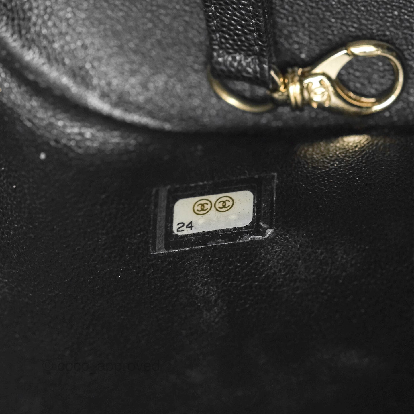 Chanel Quilted Business Affinity Backpack Black Caviar Gold Hardware