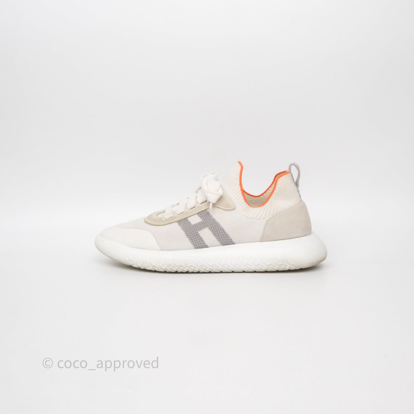 Hermès Crew Sneaker White Size 38