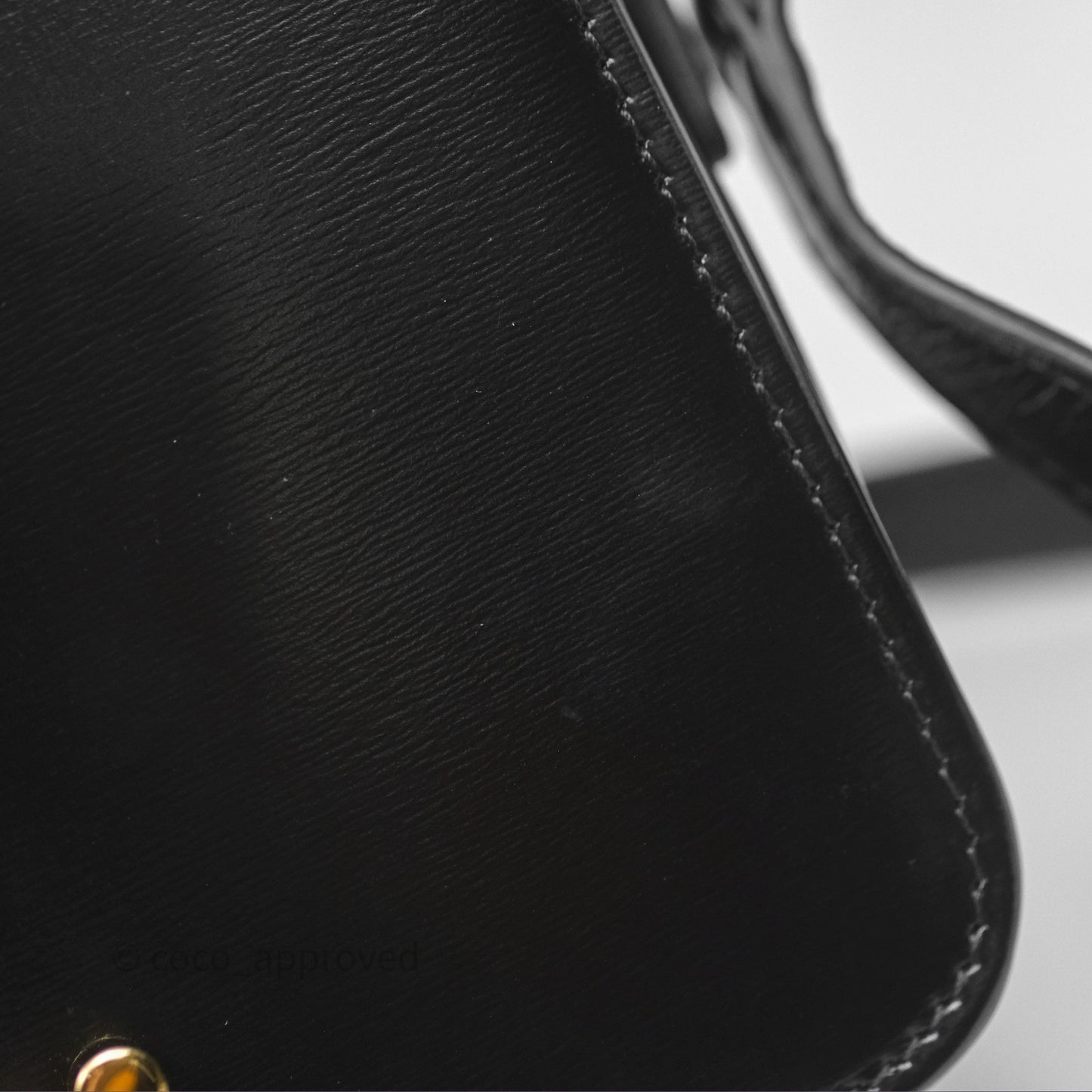 Celine Teen Triomphe Bag Shiny Calfskin Black