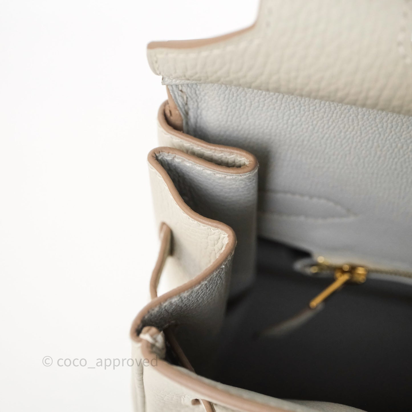 Hermès Birkin 30 Retourne Gris Perle 80 Togo Gold Hardware