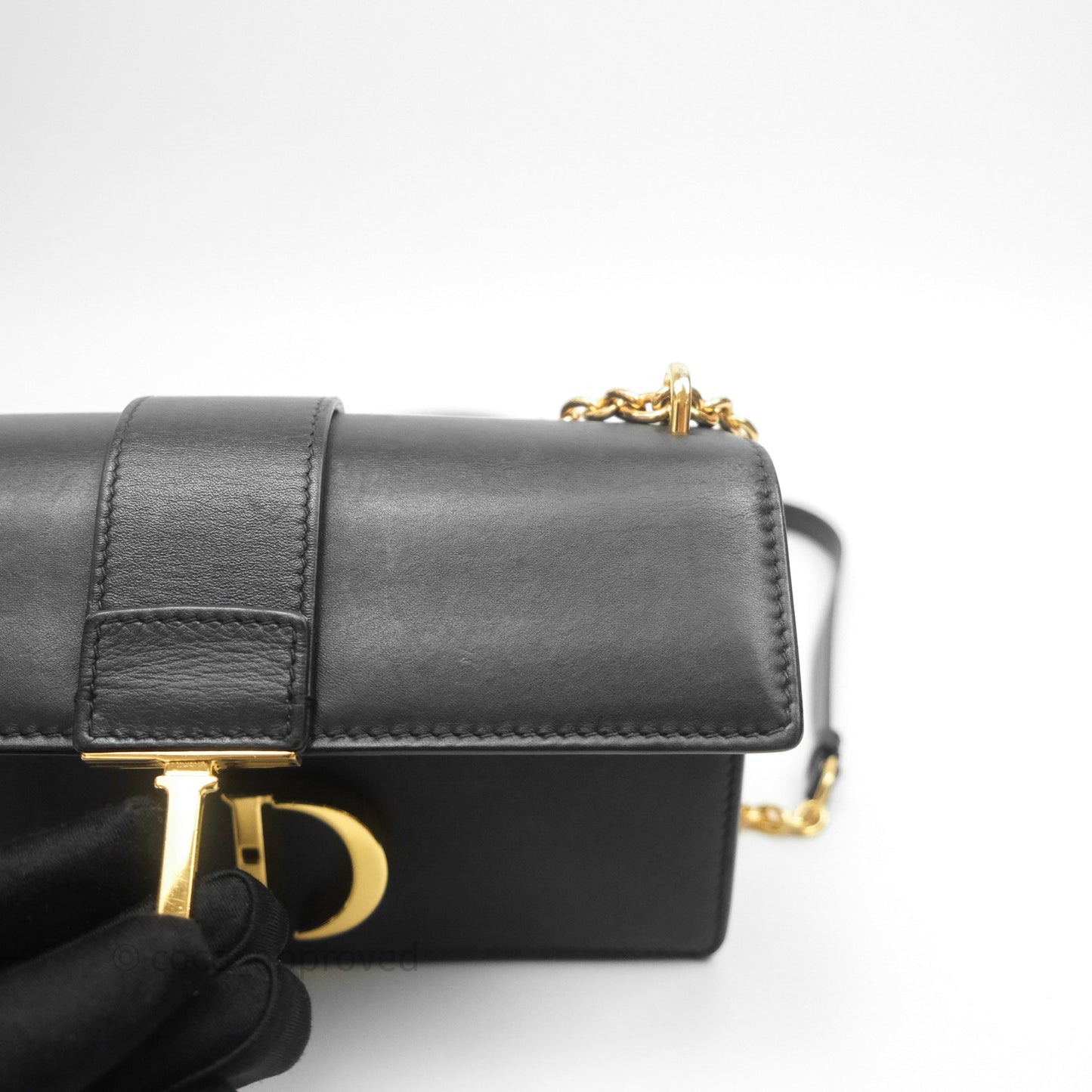 Christian Dior 30 Montaigne East-West Chain Bag Black