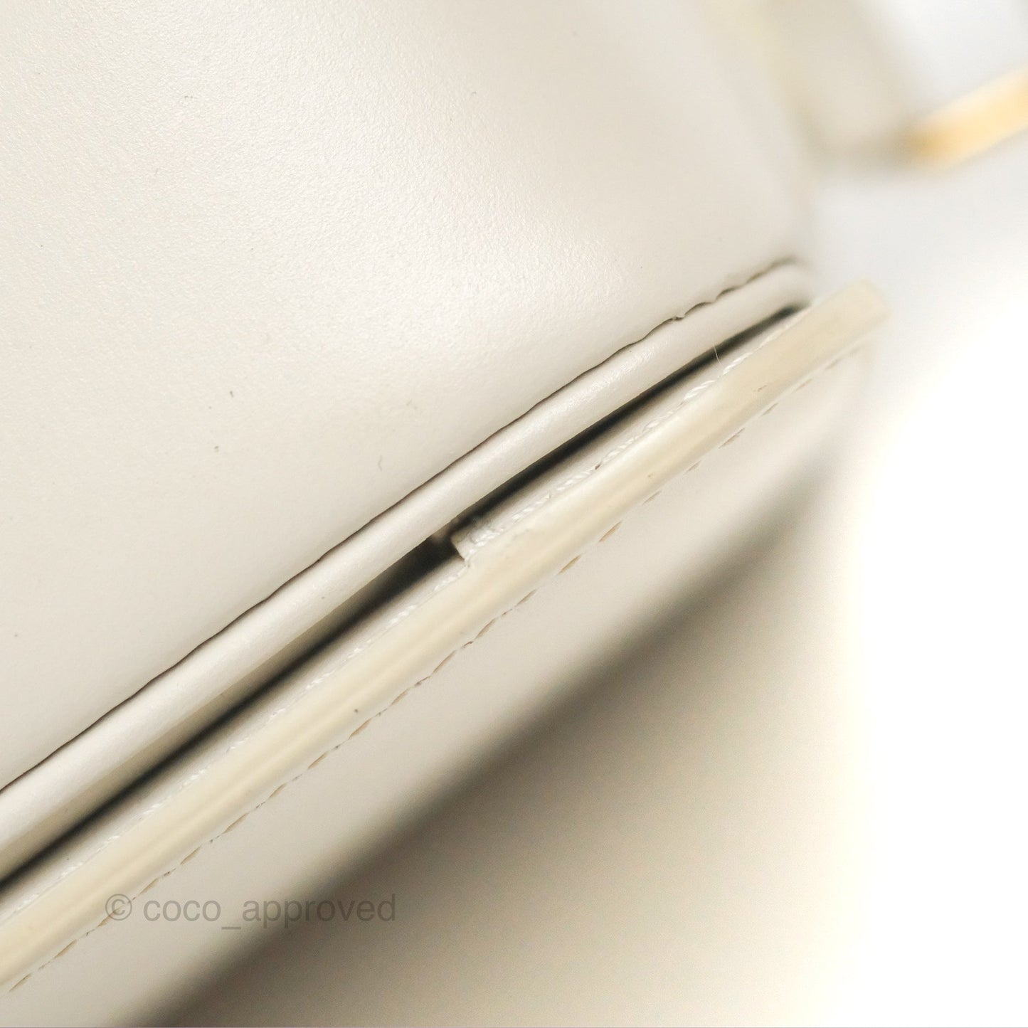 Celine Teen Triomphe Bag Shiny Calfskin White