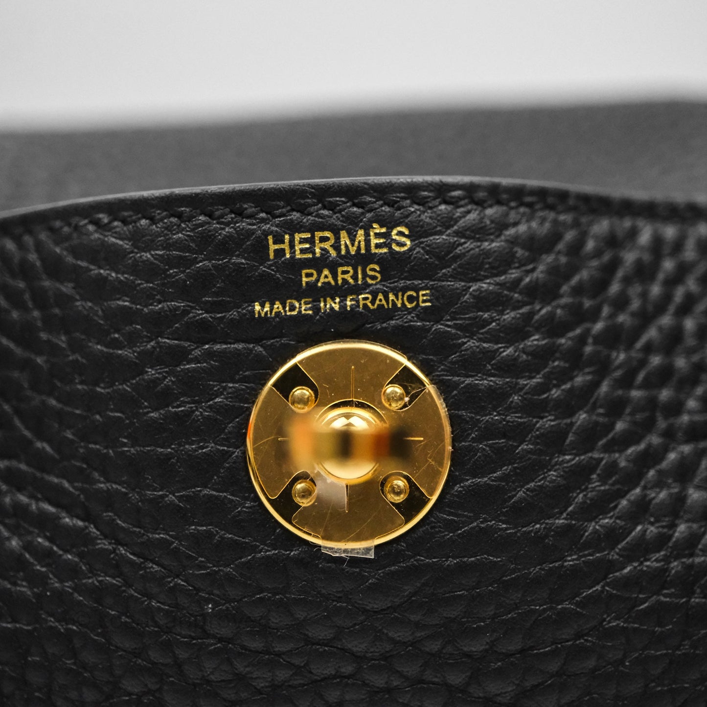 Hermès Mini Lindy 20 Noir 89 Clemence Gold Hardware