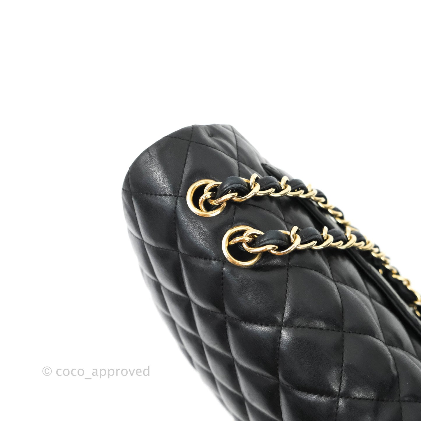 Chanel Jumbo Single Flap Black Lambskin Gold Hardware⁣⁣
