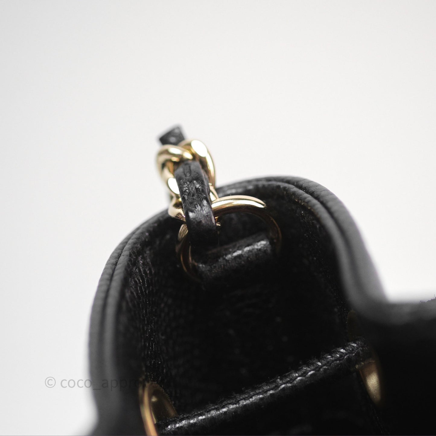 Chanel Business Affinity Drawstring Bucket Bag Black Caviar Gold Hardware