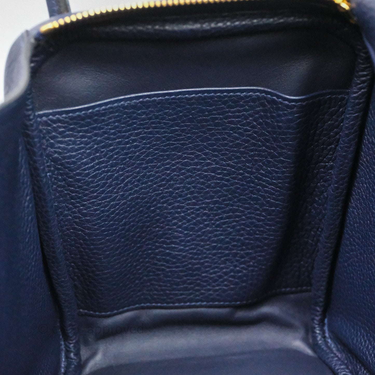 Hermès Lindy 30 Bleu Nuit 2Z Clemence Gold Hardware