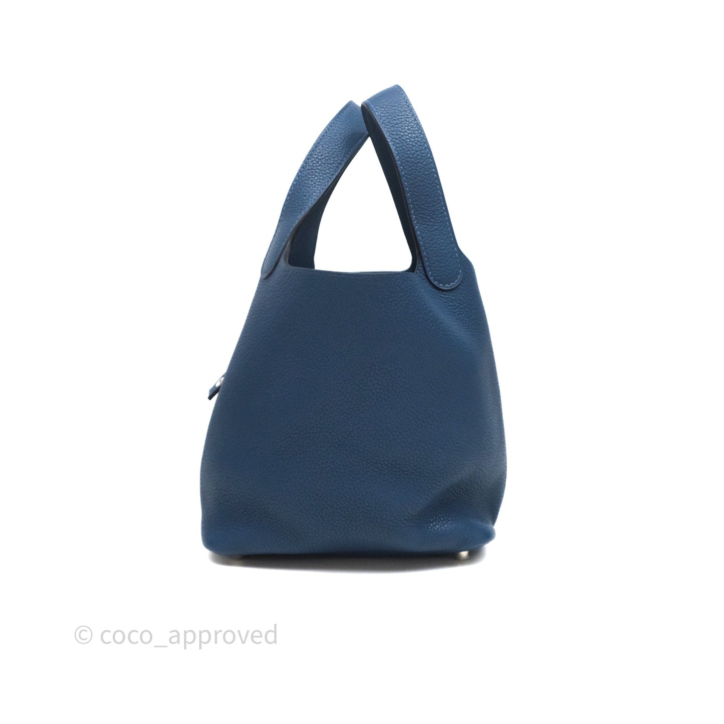 Hermès Picotin 18 Deep Blue S4 Clemence Palladium Hardware