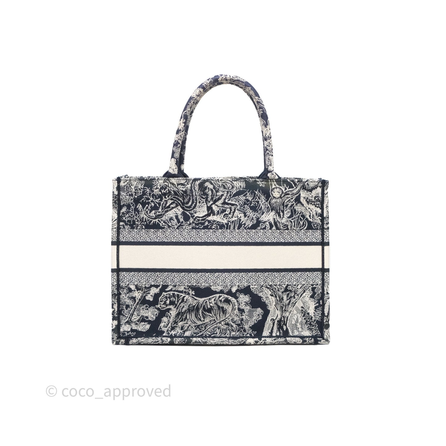 Christian Dior Toile De Jouy Medium Book Tote Canvas