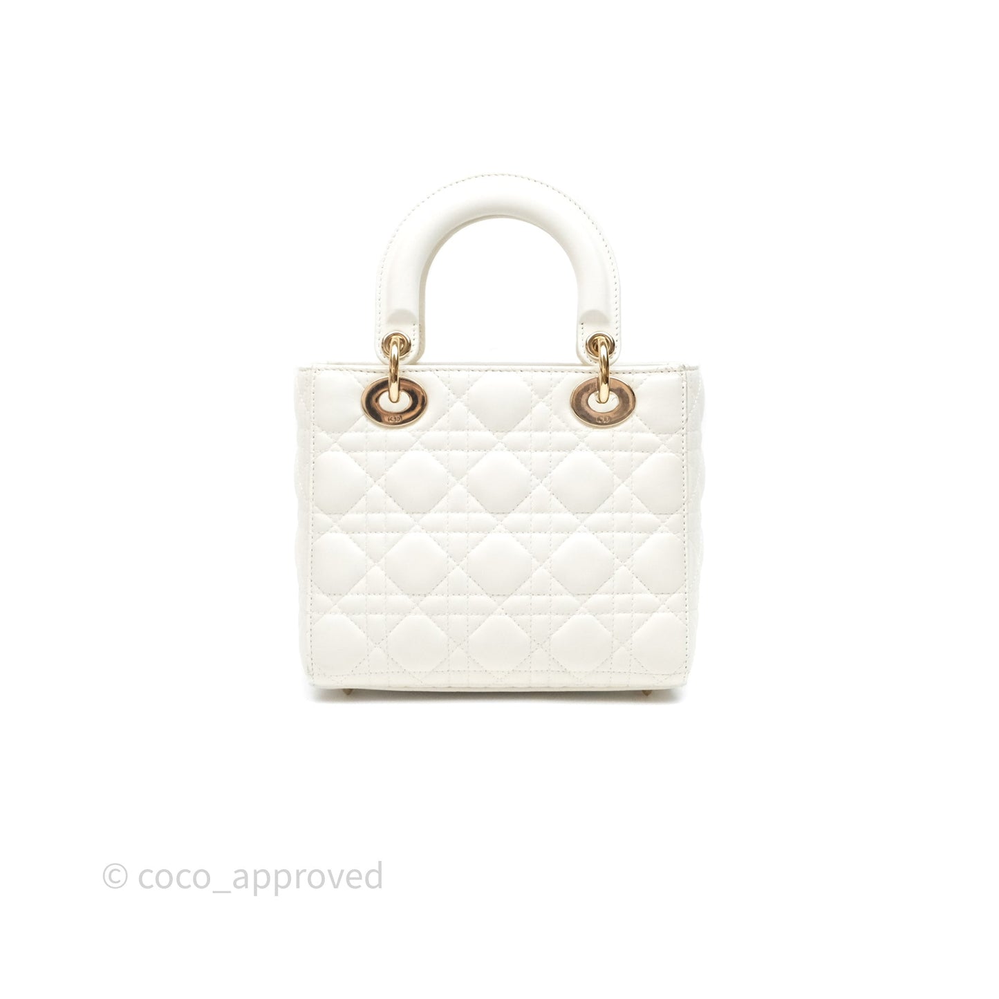 Christian Dior Small Lady Dior My ABCDior Bag Latte Cannage Lambskin