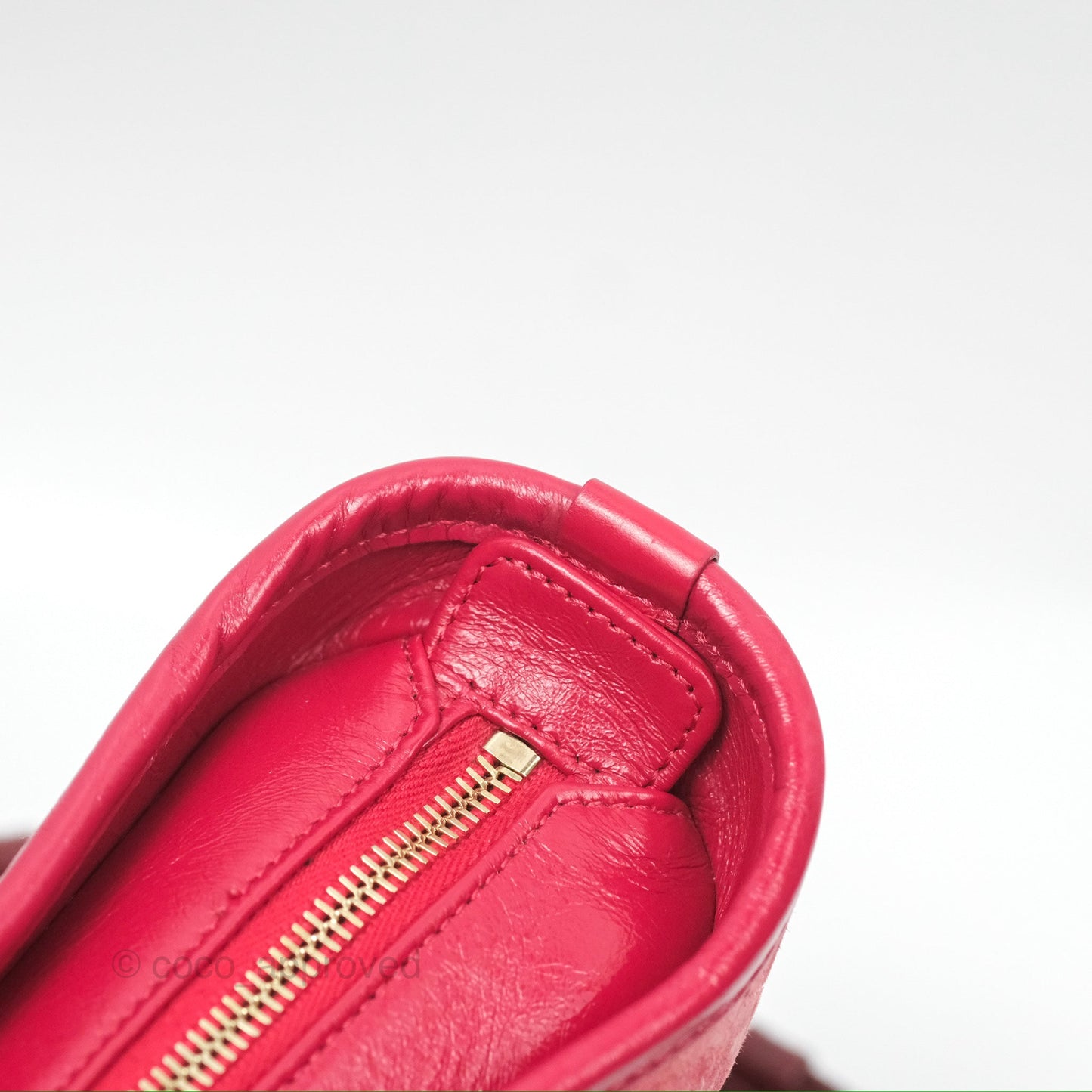 Chanel Small Gabrielle Hobo Quilted Red Velvet Aged Calfskin